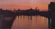 unknow artist Kremlin by Night china oil painting artist